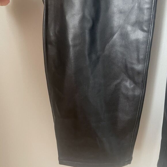 Abercrombie + Fitch Faux Leather Paper Bag Waist Pant Size Small - Picture 10 of 14